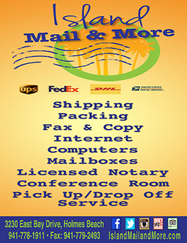 island mail and more rack card